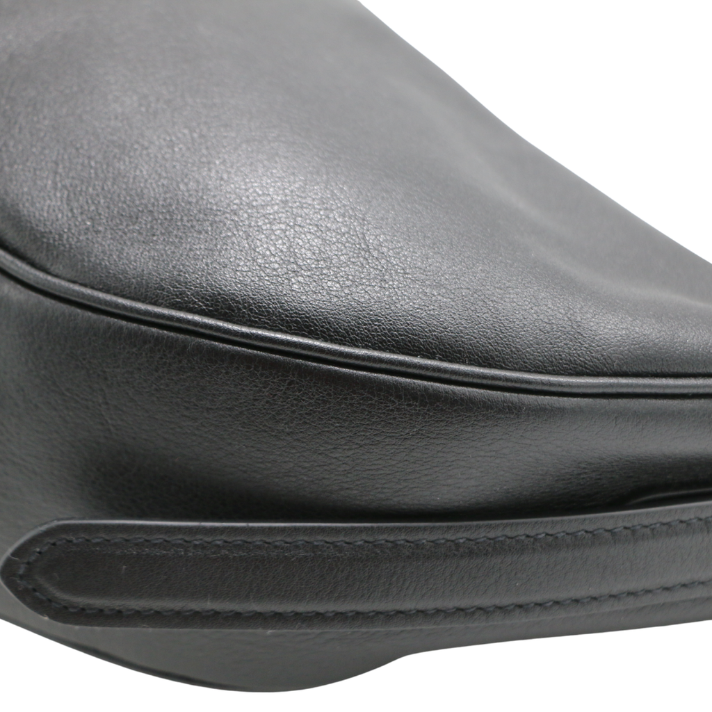 Prada Demi-Lune Large Leather Shoulder Bag Black