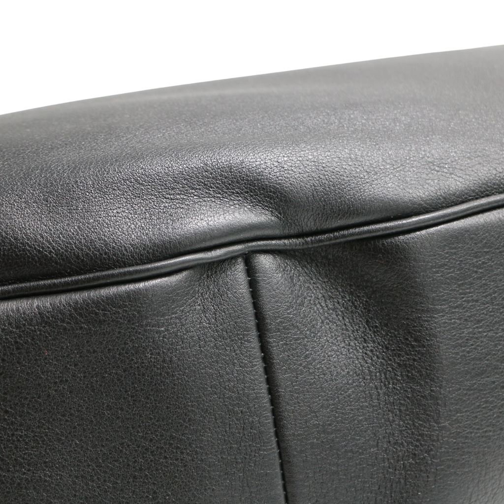 Prada Demi-Lune Large Leather Shoulder Bag Black