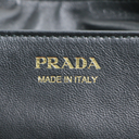 Prada Demi-Lune Large Leather Shoulder Bag Black