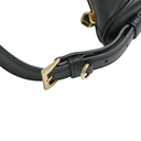 Prada Demi-Lune Large Leather Shoulder Bag Black