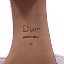 Christian Dior Dway Heeled Slide Pink In Size 40