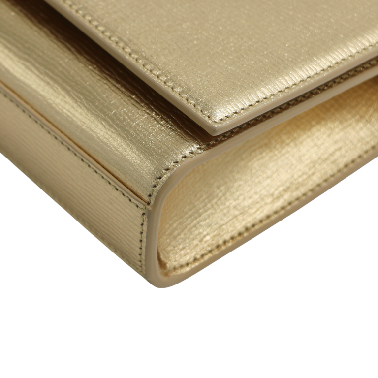 Yves Saint Laurent Kate Metallic Leather Gold Small