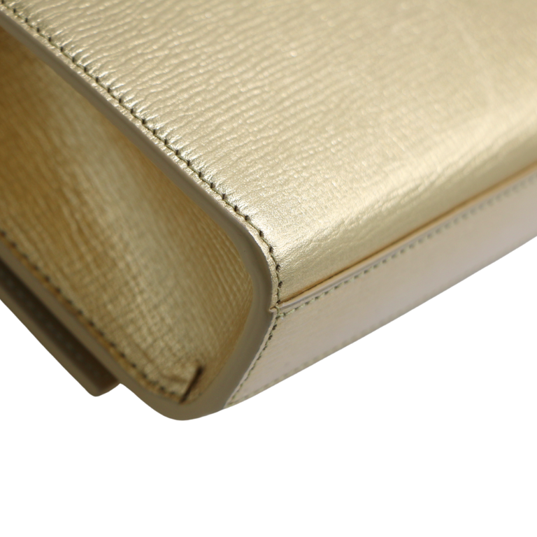 Yves Saint Laurent Kate Metallic Leather Gold Small