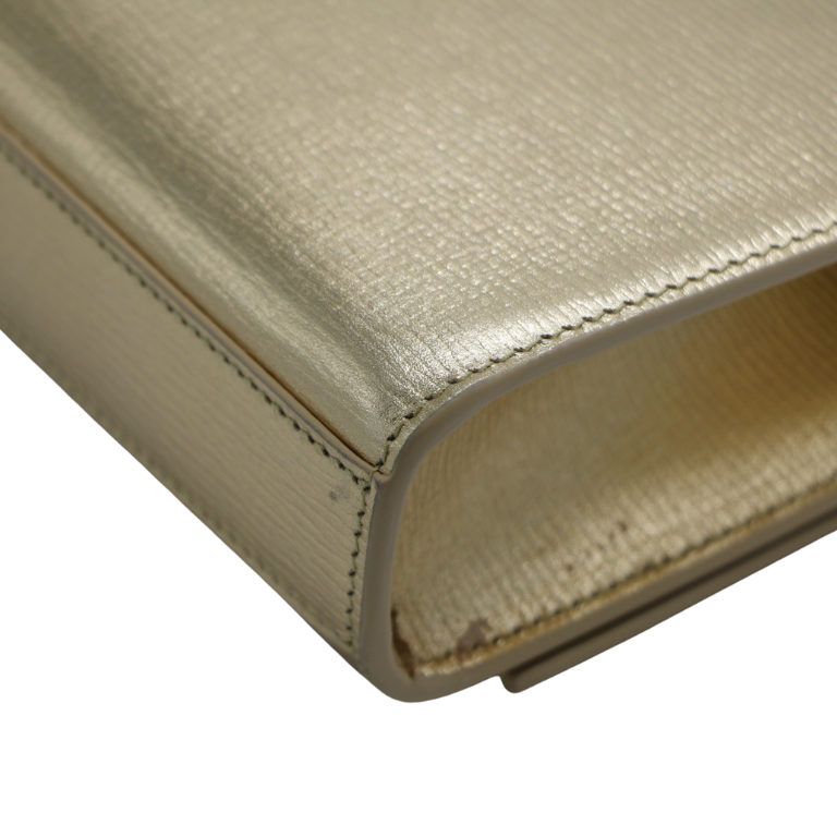 Yves Saint Laurent Kate Metallic Leather Gold Small