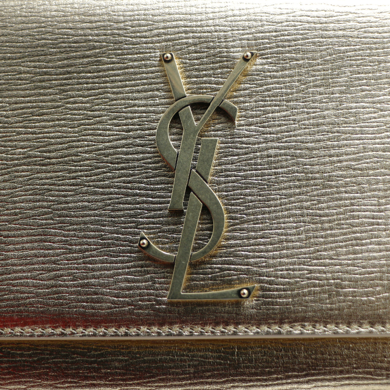 Yves Saint Laurent Kate Metallic Leather Gold Small