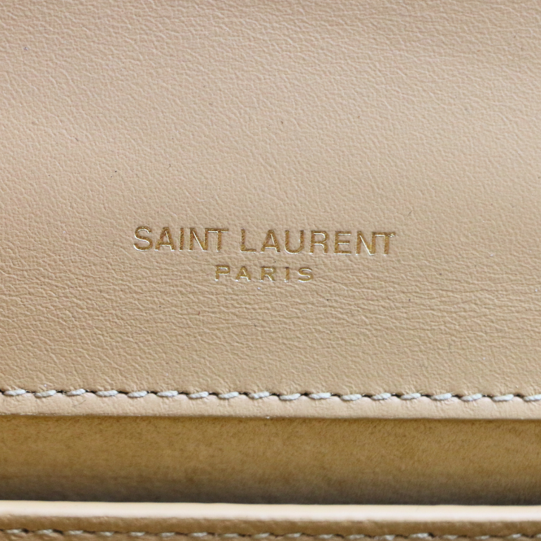 Yves Saint Laurent Kate Metallic Leather Gold Small