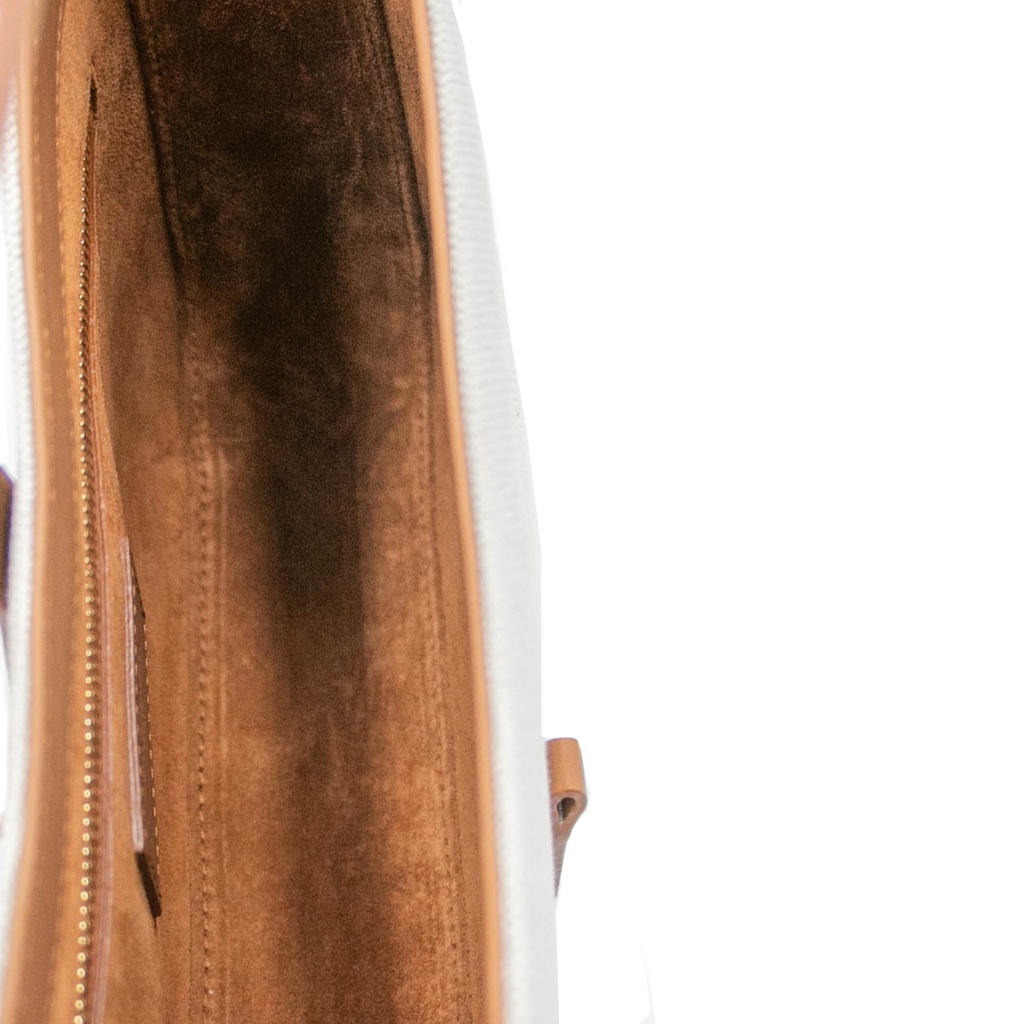 Saint Laurent Le 5 A 7 Hobo Bag Beige and Brown