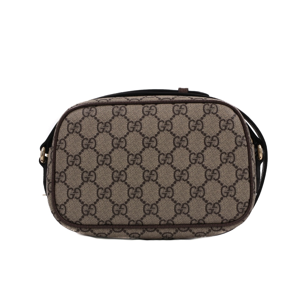 Gucci Ophidia Small Camera Bag In Beige And Brown GG Fabric 838480