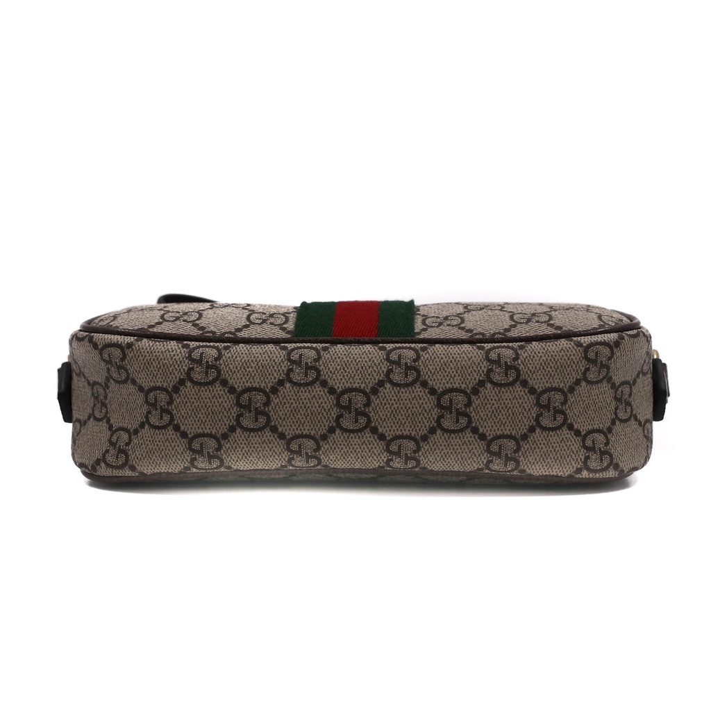 Gucci Ophidia Small Camera Bag In Beige And Brown GG Fabric 838480