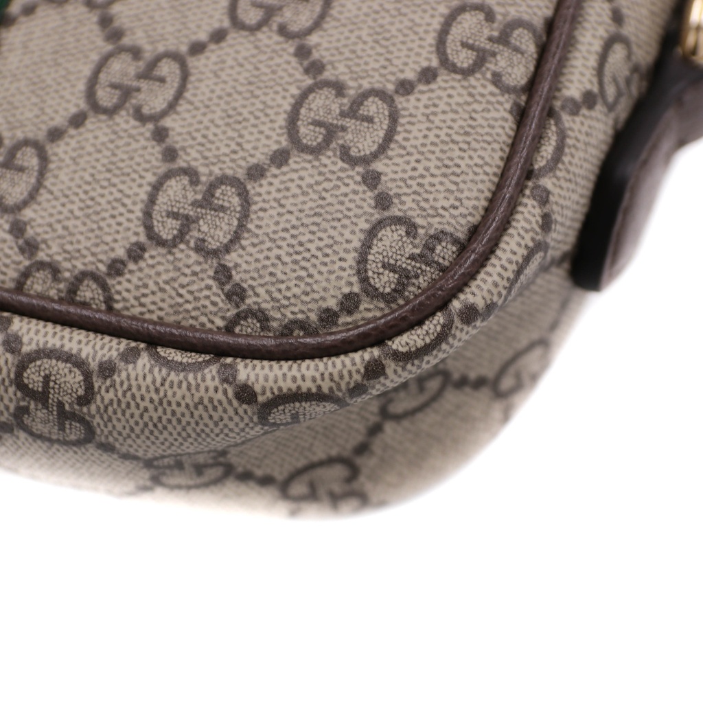 Gucci Ophidia Small Camera Bag In Beige And Brown GG Fabric 838480