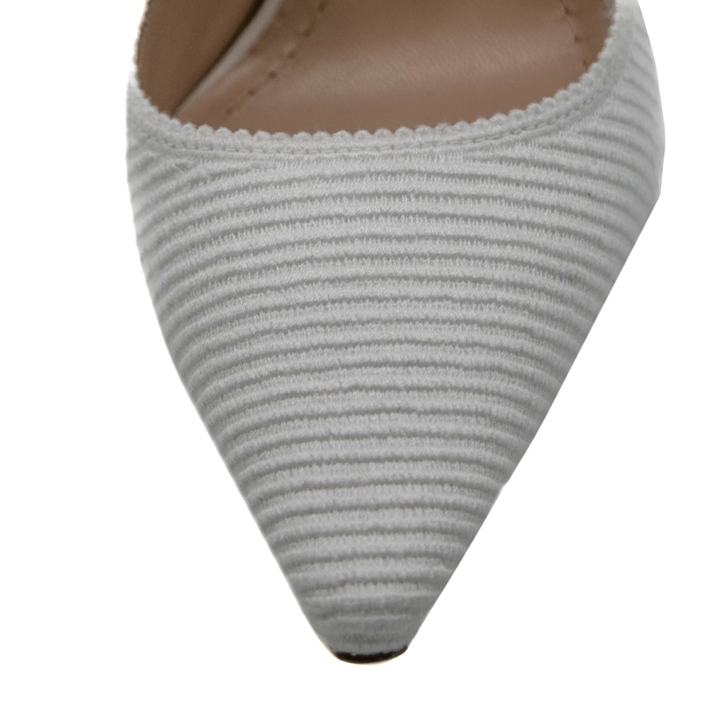 Christian Dior J'Adior Slingback Pump White Technical Fabric In Size 39