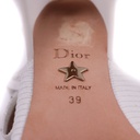 Christian Dior J'Adior Slingback Pump White Technical Fabric In Size 39