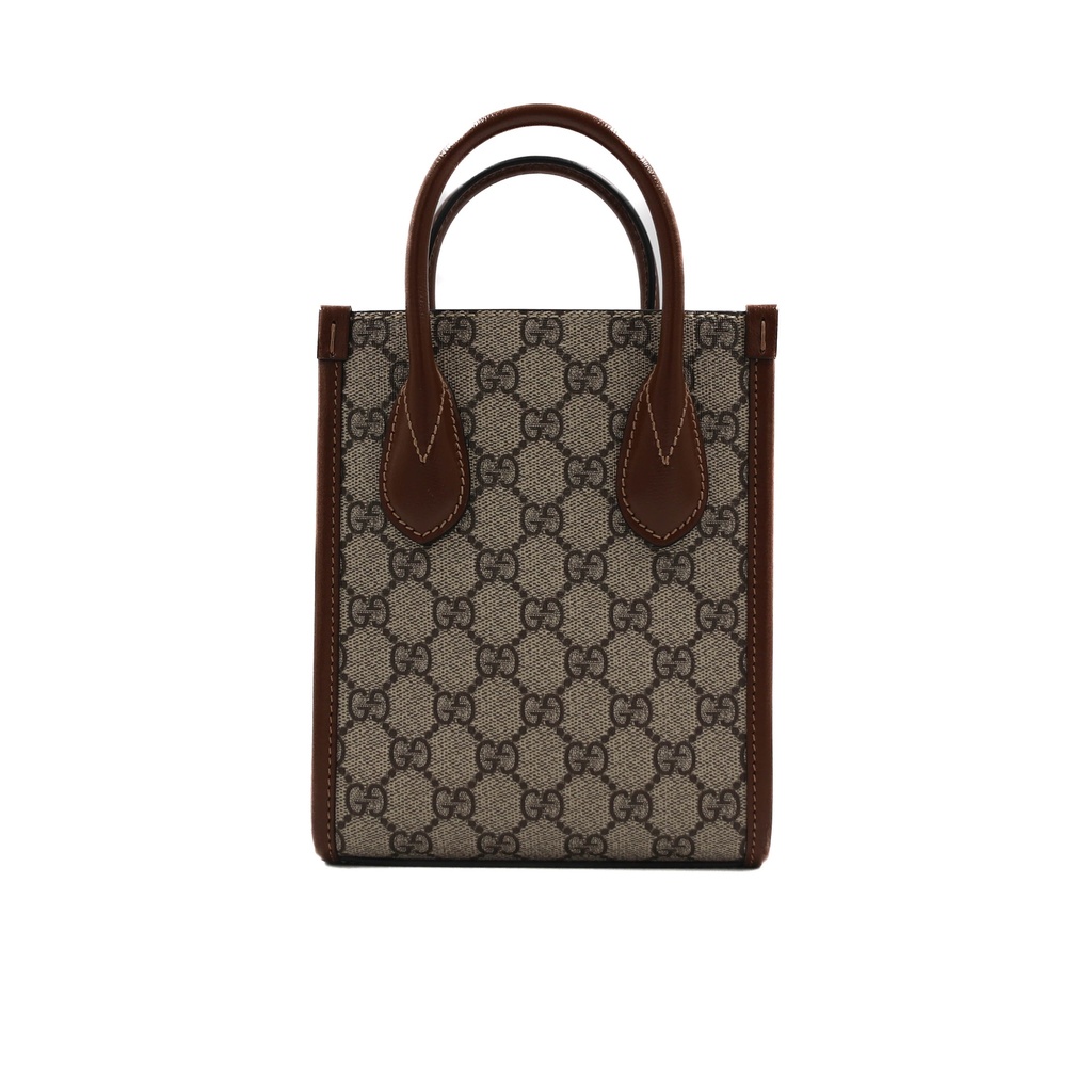 Gucci GG Supreme Brown Top Handle Bag 671623
