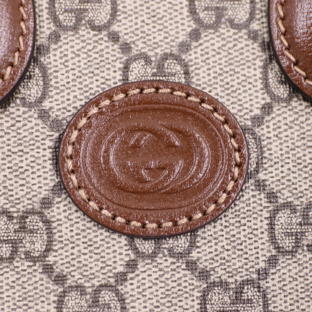 Gucci GG Supreme Brown Top Handle Bag 671623