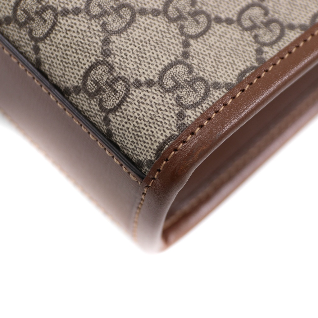 Gucci GG Supreme Brown Top Handle Bag 671623