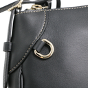 Gucci GG emblem Leather Shoulder bag Black 818157