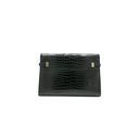 Saint Laurent Manhattan Embossed Shoulder Bag Black