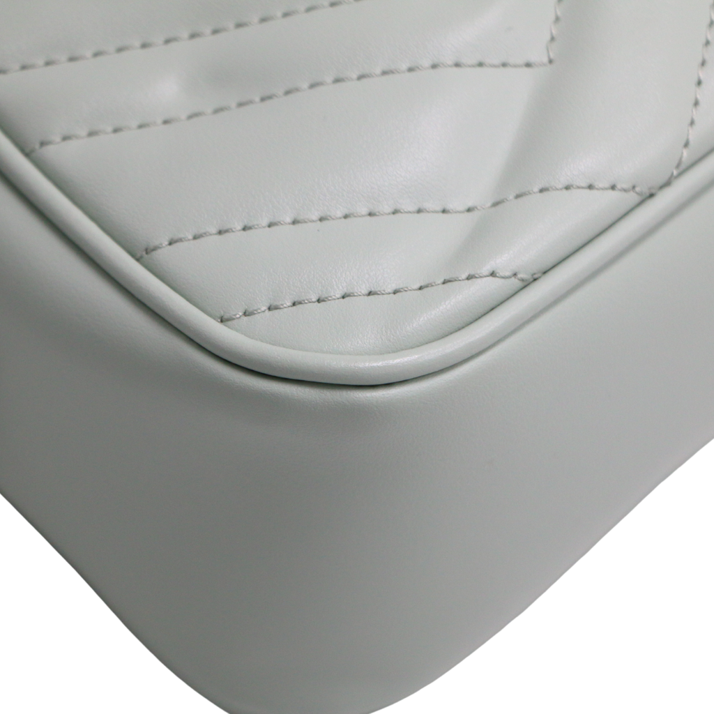 Gucci GG Marmont Small Pink Shoulder Bag Light Blue 447632