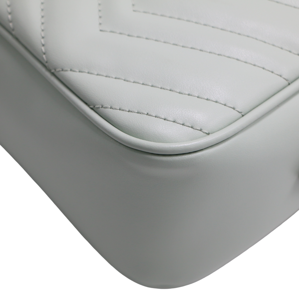 Gucci GG Marmont Small Pink Shoulder Bag Light Blue 447632