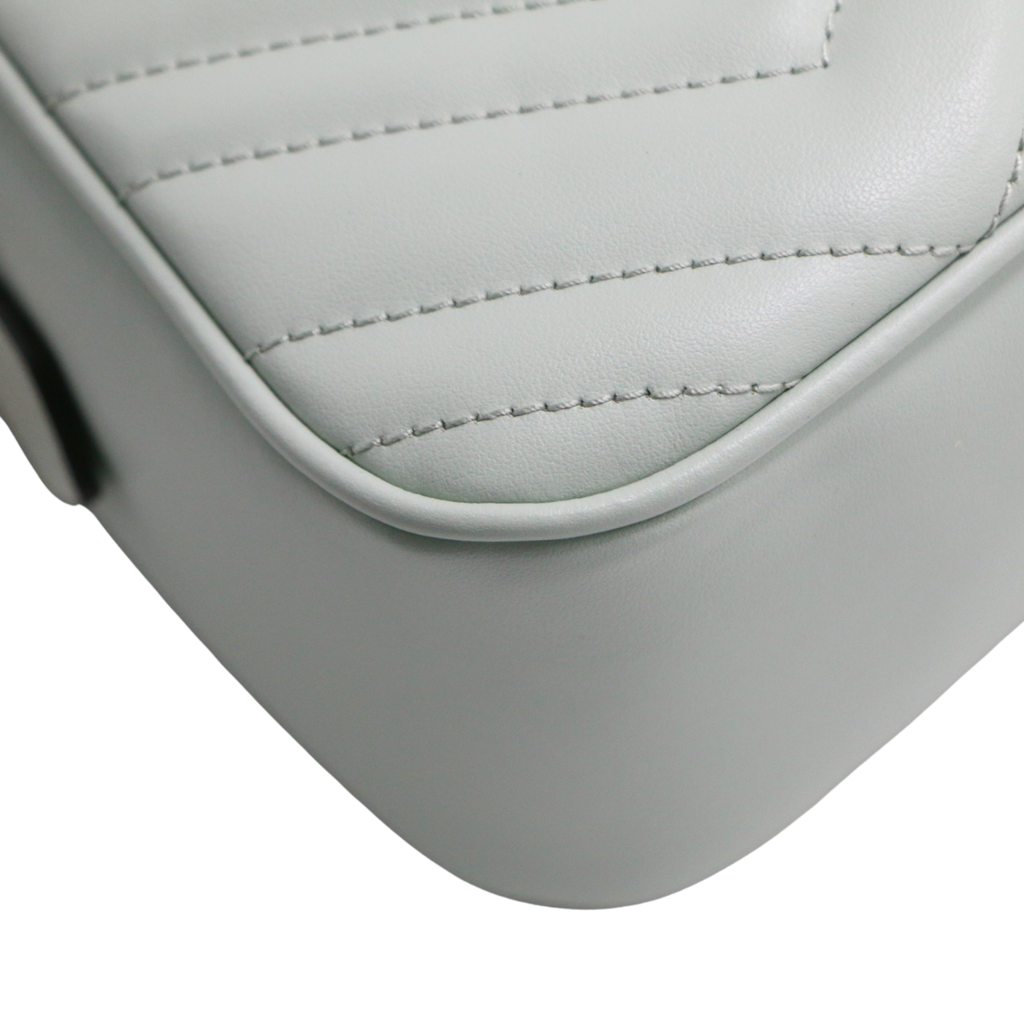 Gucci GG Marmont Small Pink Shoulder Bag Light Blue 447632