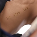 Christian Dior Dway Slide Blue Toile de Jouy Embroidered Cotton 37 1/2