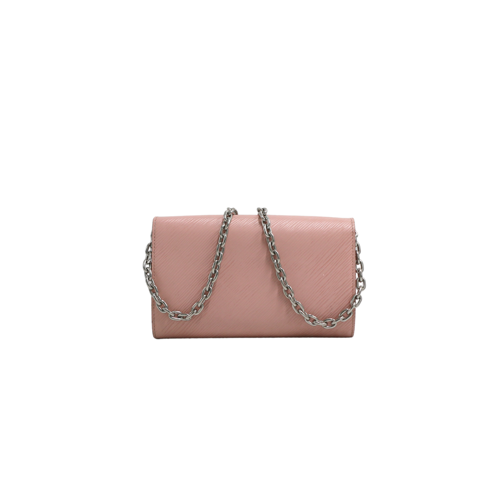 Louis Vuitton Epi Twist Wallet on Chain Pink
