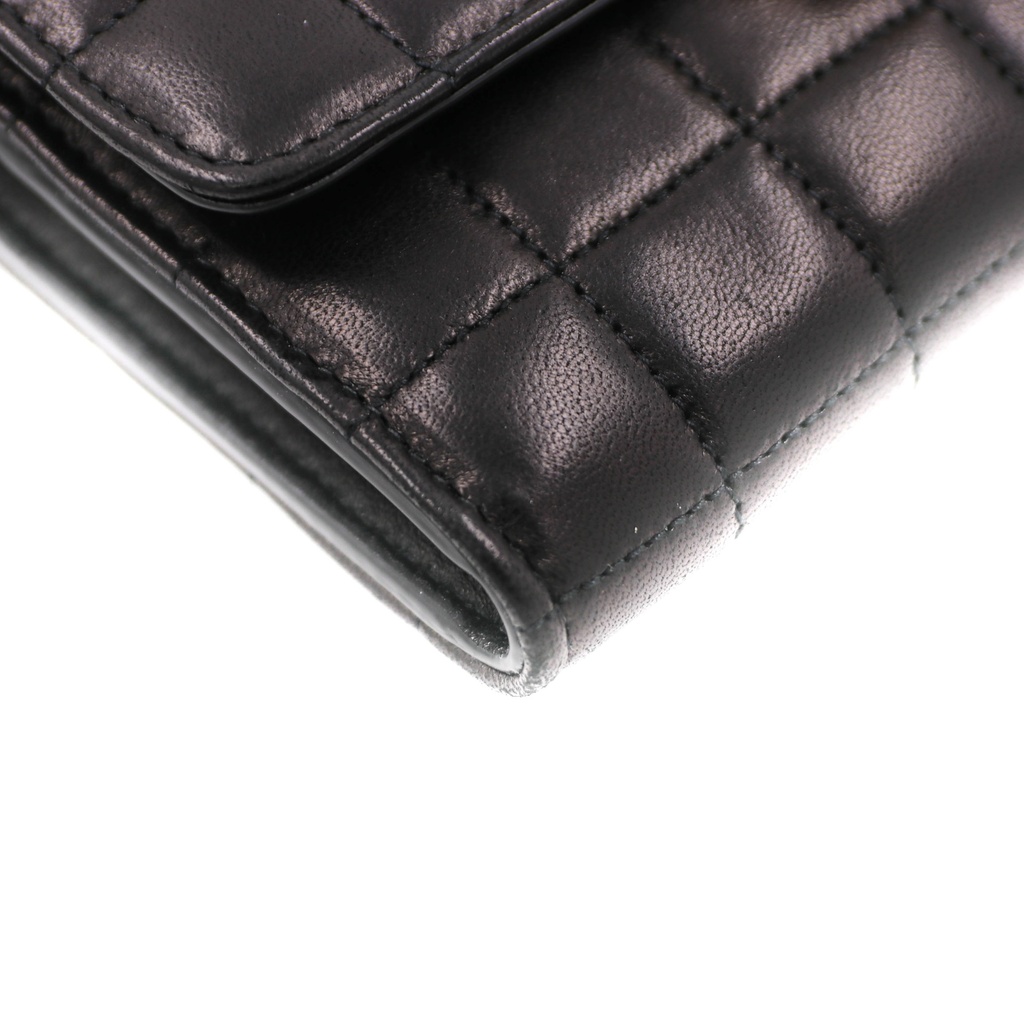 Yves Saint Laurent Le Maillon Quilted Leather Shoulder Bag Black