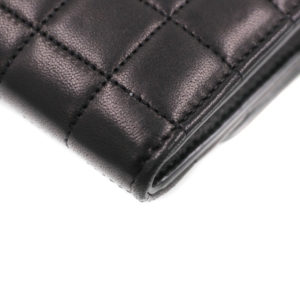 Yves Saint Laurent Le Maillon Quilted Leather Shoulder Bag Black