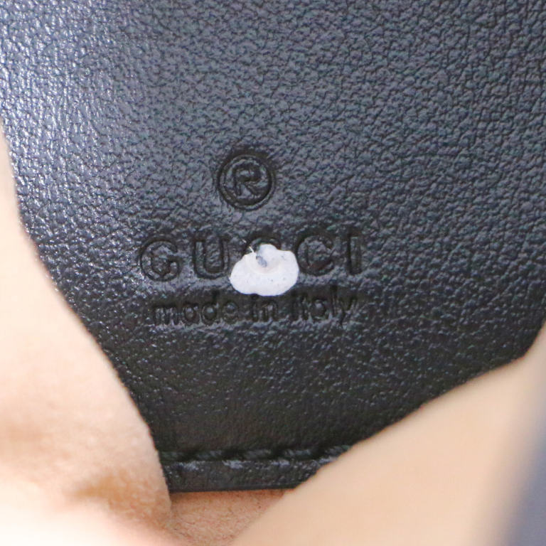 Gucci GG Marmont Leather Chain Shoulder Bag Black 575163