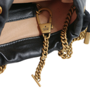 Gucci GG Marmont Leather Chain Shoulder Bag Black 575163