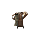 Gucci Belt Sling Leather GG Monogram Brown ‎746300