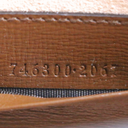 Gucci Belt Sling Leather GG Monogram Brown ‎746300