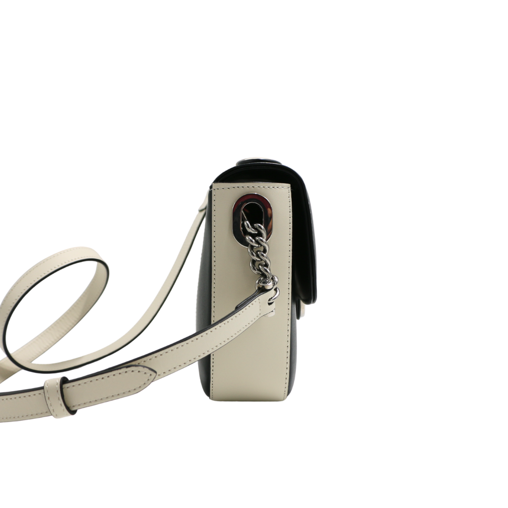 Gucci Petite GG Small Shoulder Bag Beige and Black 739721