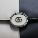 Gucci Petite GG Small Shoulder Bag Beige and Black 739721