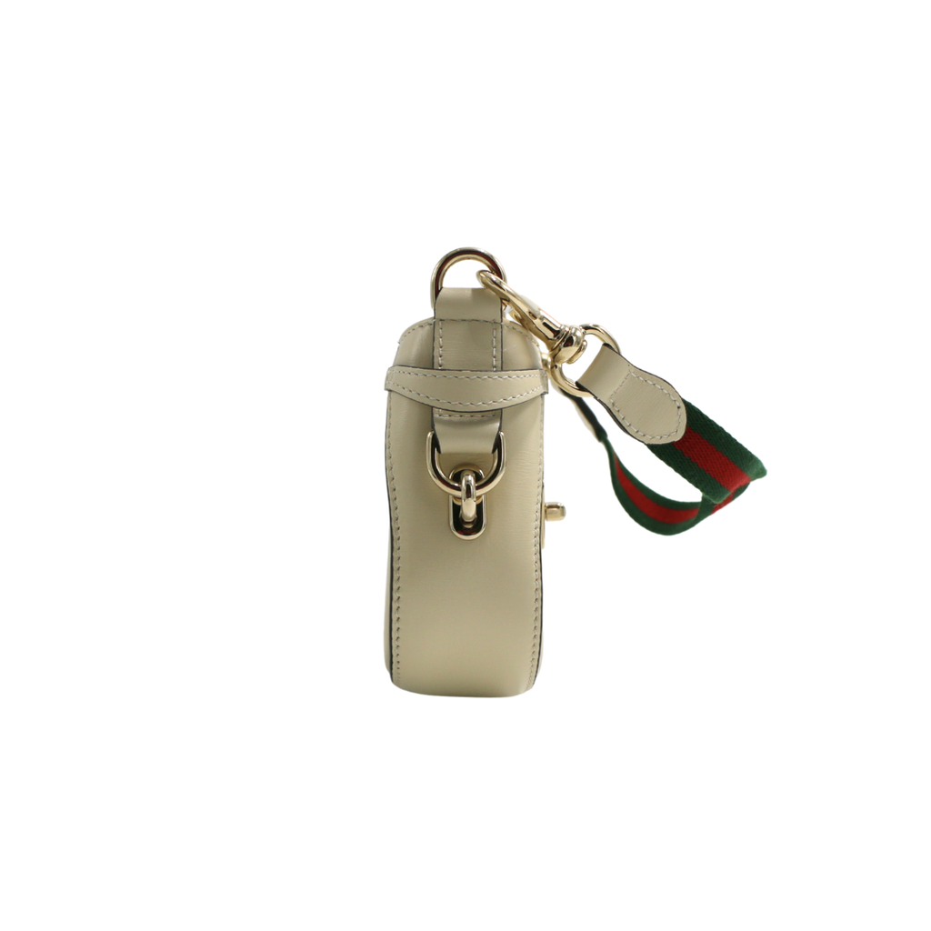 Gucci Moon Side Mini Leather Shoulder Bag Beige 786015