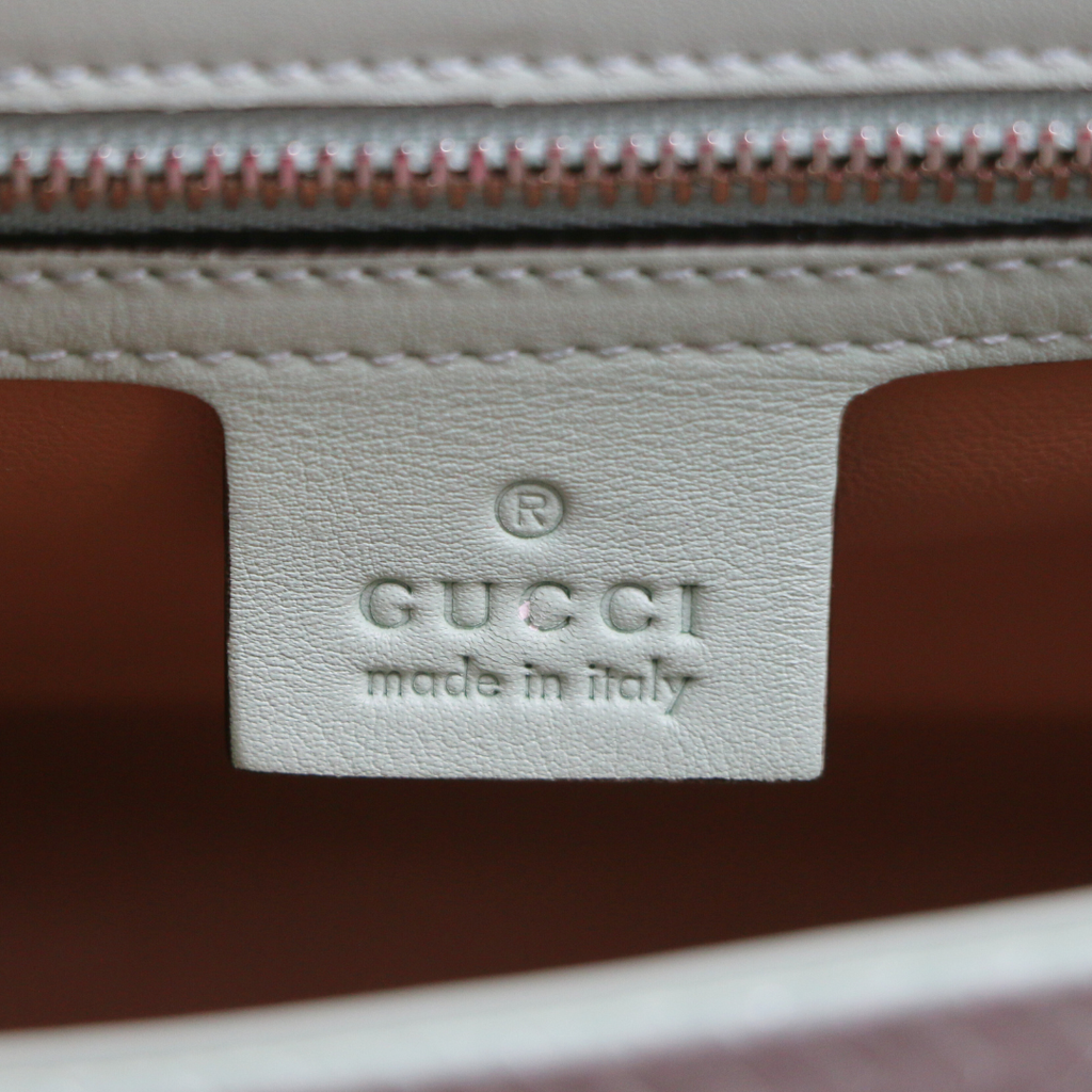 Gucci GG Marmont Small Shoulder Bag Python Light Blue 443497