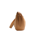 Prada Demi-Lune Large Leather Shoulder Bag Brown