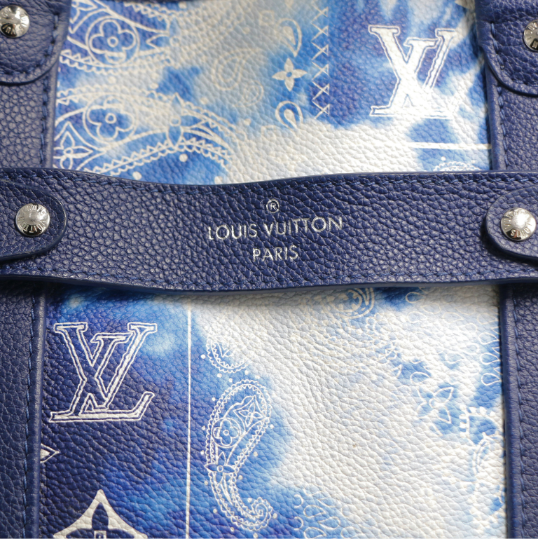 Louis Vuitton Trolley Tote Bag Blue
