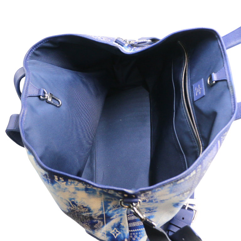 Louis Vuitton Trolley Tote Bag Blue