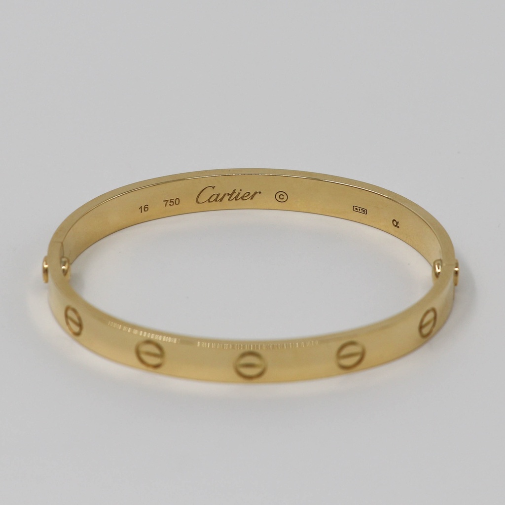 Cartier Love Bracelet 750YG 16 old opening/closing HR6397 No Year