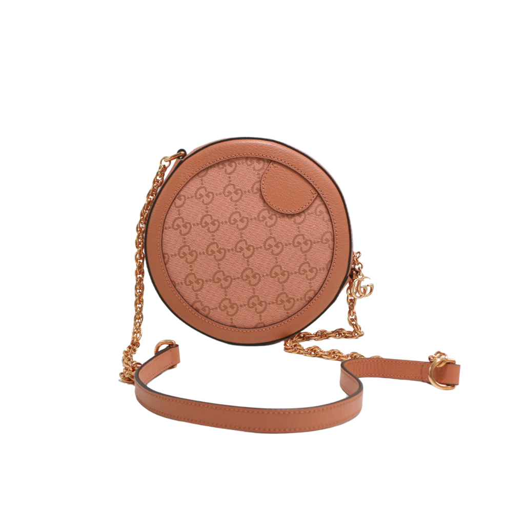 Gucci Webbing GG Mini Round Shoulder Bag Ophidia 550618