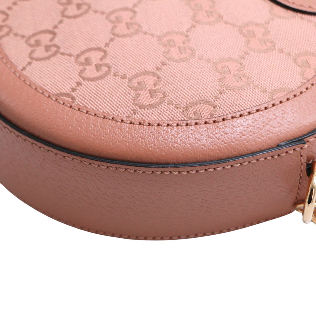 Gucci Webbing GG Mini Round Shoulder Bag Ophidia 550618