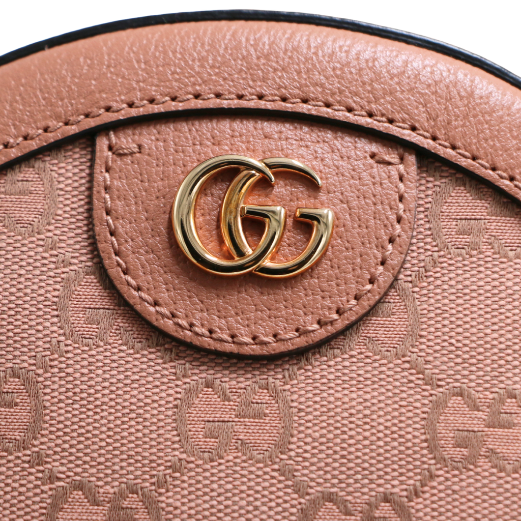 Gucci Webbing GG Mini Round Shoulder Bag Ophidia 550618