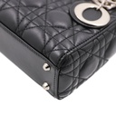 Christian Dior Mini Lady Dior bag In Black Cannage Lambskin Leather