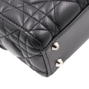 Christian Dior Mini Lady Dior bag In Black Cannage Lambskin Leather