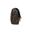 Fendi Baguette Brown FF Jacquard Fabric With Gold Hardware