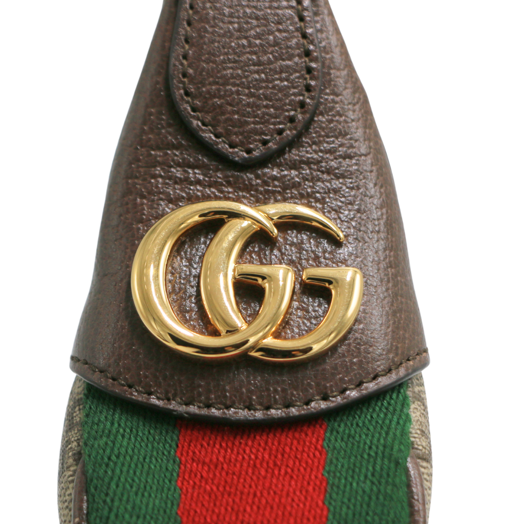 Gucci Ophidia Mini Beige And Ebony GG Supreme Canvas 658551