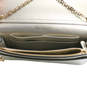 Christian Dior Silver Cannage Quilted Lambskin