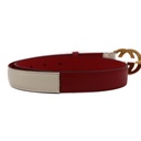 Gucci GG Logo Leather Belt Red 709982 Size 65 26