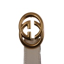 Gucci GG Logo Leather Belt Red 709982 Size 65 26